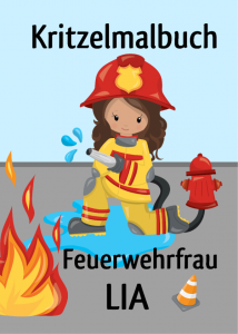 Kritzelmalbuch Feuerwehrfrau