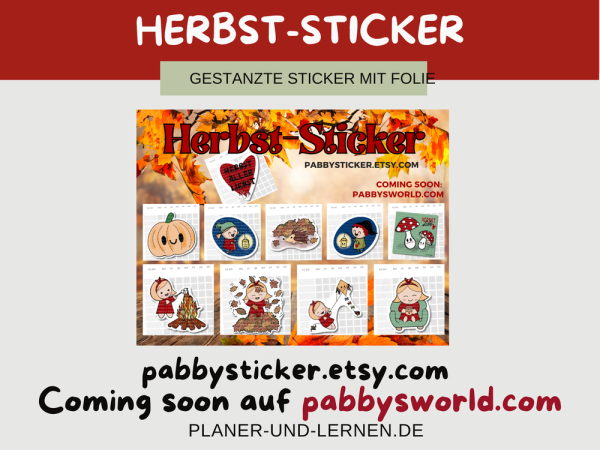 Neue handgezeichnete Herbst Sticker