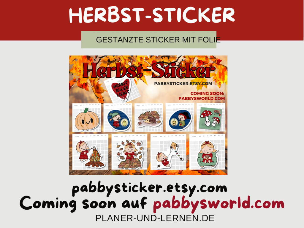 Neue handgezeichnete Herbst Sticker